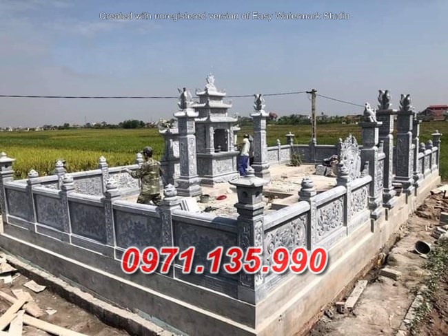 Mẫu lăng mộ đá để tro cốt đẹp bán tại bình dương - nhà mồ gia tộc